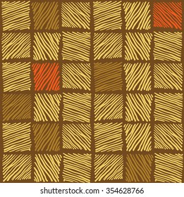 Abstract geometric hand drawn strokes seamless pattern.