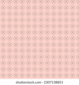 abstract geometric heart flower pattern art.