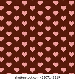 abstract geometric heart pattern with brown background.