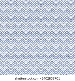 Abstract geometric herringbone pattern. simple gradient texture wave pattern in indigo blue theme wave in white background used for textiles..,