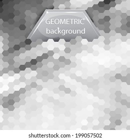 Abstract geometric hexagon background 