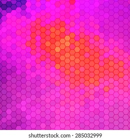 abstract geometric hexagon background