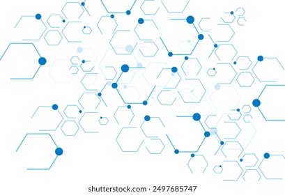 Abstract geometric hexagon background. Design element for business, technology or science