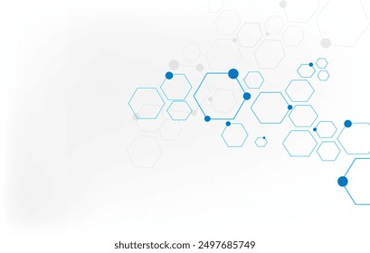 Abstract geometric hexagon background. Design element for business, technology or science