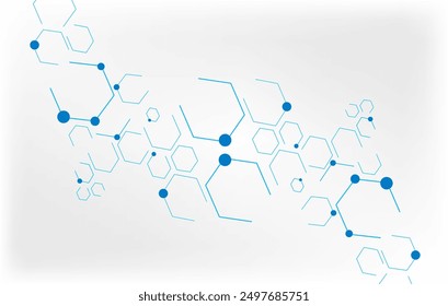 Abstract geometric hexagon background. Design element for business, technology or science