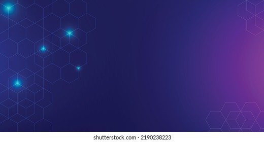 Abstract geometric hexagon background.modern technology