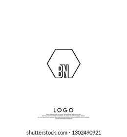 abstract geometric hexagon BK logo letters design concept in shadow shape