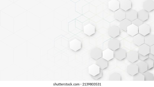 Abstract geometric hexagon with futuristic technology digital hi tech concept background. Vector illustration