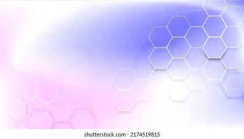 Abstract geometric hexagon with futuristic technology digital hi tech concept background