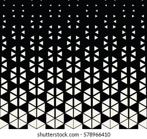 Abstract Geometric Hexagon Halftone Gradient Pattern Background