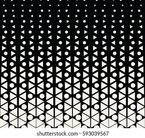 abstract geometric hexagon halftone gradient pattern background