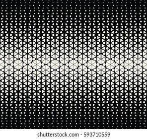 abstract geometric hexagon halftone gradient pattern background