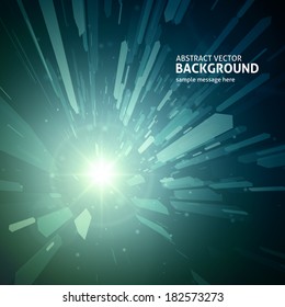Abstract geometric hexagon lines vector background. Poster or banner geometric design. 