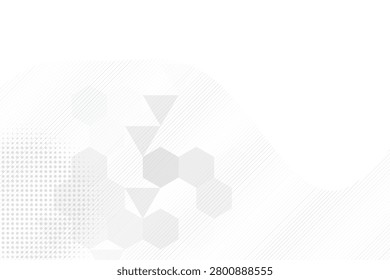 Abstract geometric hexagon network with gradient transparency overlay hexagons
