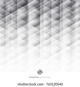 Abstract geometric hexagon pattern gray and white background, Creative design templates, Vector illustration
