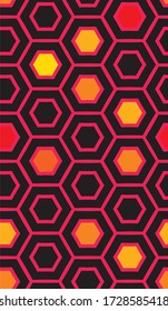 Abstract geometric hexagon pattern. Vector  background.