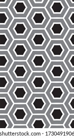 Abstract geometric hexagon pattern. Vector background.