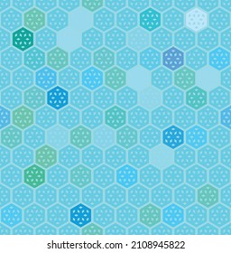 Abstract geometric hexagon pattern. Vector  background.