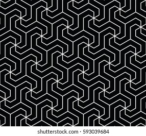 abstract geometric hexagon swirl graphic pattern print