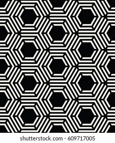 abstract geometric hexagon unique graphic pattern background