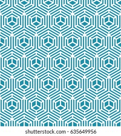 abstract geometric hexagon unique graphic pattern background