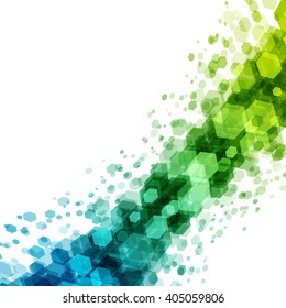 Abstract geometric hexagon vector background. Good for promotion materials, brochures, banners. Abstract Backdrop, Technology Background.