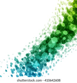 Abstract geometric hexagon vector background. Good for promotion materials, brochures, banners. Abstract Backdrop, Technology Background.