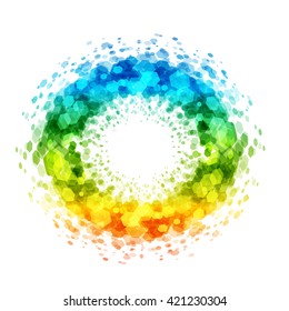 Abstract geometric hexagon vector background. Good for promotion materials, brochures, banners. Abstract Backdrop, Technology Background.