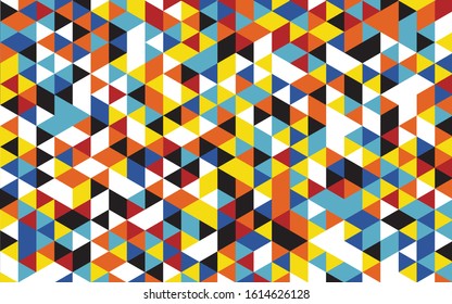 Abstract geometric hexagonal background vector illustration