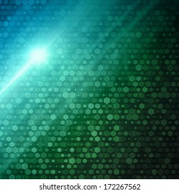 Abstract geometric hexagonal colorful vector background 