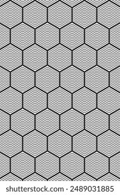 Abstract Geometric hexagonal Pattern Background