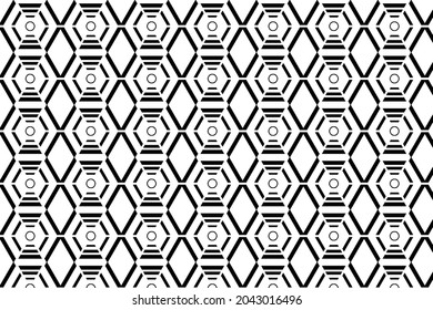 Abstract geometric hexagonal pattern design. Seamless geometric cubes pattern for multiple usage