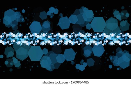 Abstract geometric - hexagons background, Abstract futuristic art wallpaper. Vector banner.