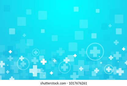Abstract geometric hexagons shape medicine and science concept background
