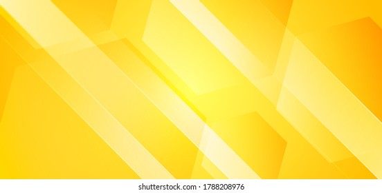 Resumen de hexágonos geométricos de fondo amarillo con líneas diagonales rayadas. Puede usar para publicidad, afiche, plantilla, presentación comercial. Ilustración del vector