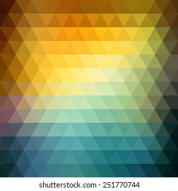 Abstract geometric hipster  background. Low poly triangle design