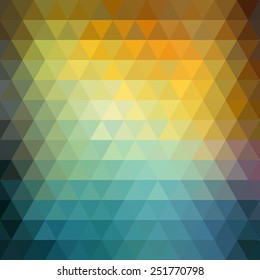 Abstract geometric hipster  background. Low poly triangle design