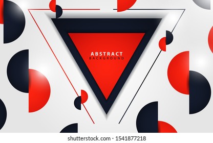 Abstract geometric hipster background shapes. Modern and trendy color concept vector design template for use cover, banner, advertising, card, brochure, flyer, business