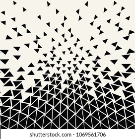 Abstract geometric hipster fashion design print triangle pattern