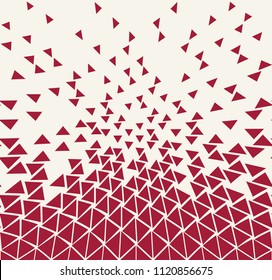 Abstract geometric hipster fashion design print triangle pattern