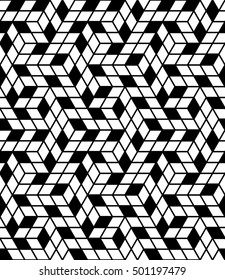 Abstract geometric hipster fashion design print 3d cubes pattern