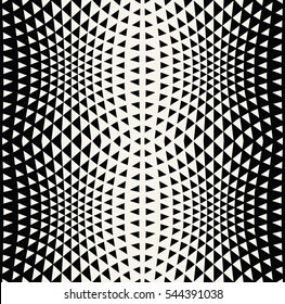 Abstract geometric hipster fashion design print halftone triangle pattern