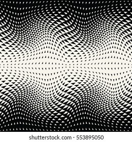 Abstract geometric hipster fashion design print halftone triangle pattern
