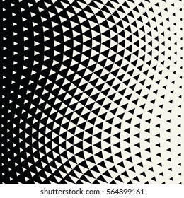 Abstract geometric hipster fashion design print halftone triangle pattern