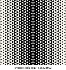 Abstract geometric hipster fashion design print halftone triangle pattern