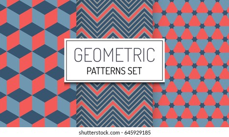 Abstract geometric hipster fashion design print triangle pattern