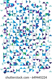 Abstract geometric hipster fashion design print triangle pattern