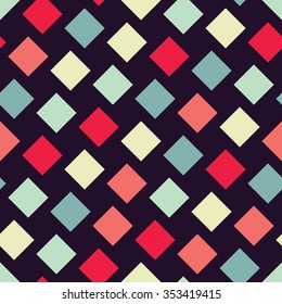 Abstract geometric hipster fashion pillow squares pattern