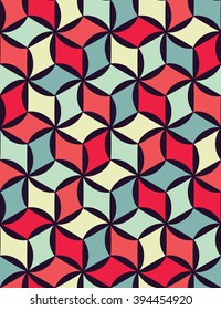 Abstract geometric hipster fashion pillow pattern
