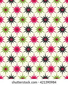 Abstract geometric hipster fashion pillow star pattern